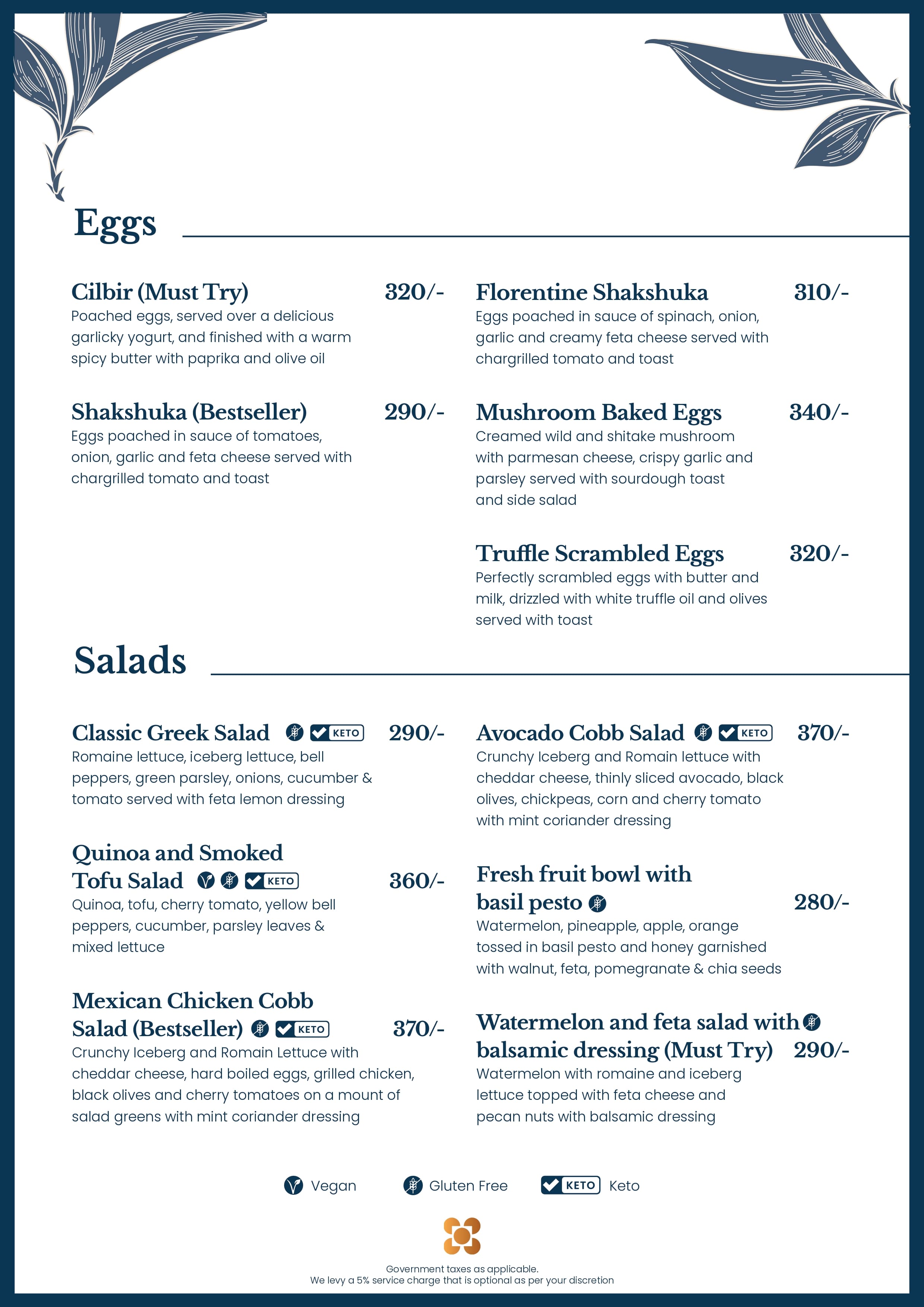 Food Menu page 2