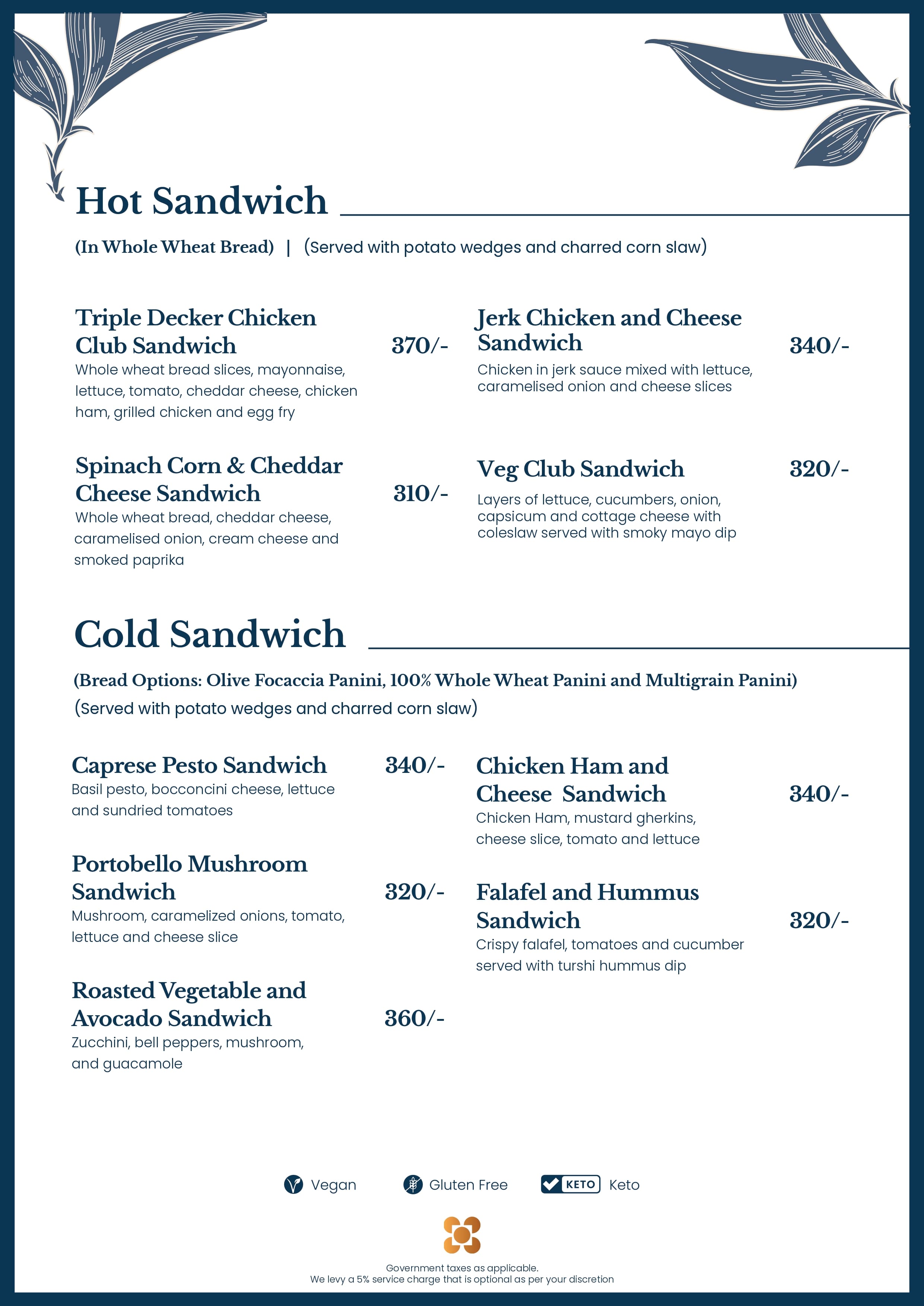 Food Menu page 3