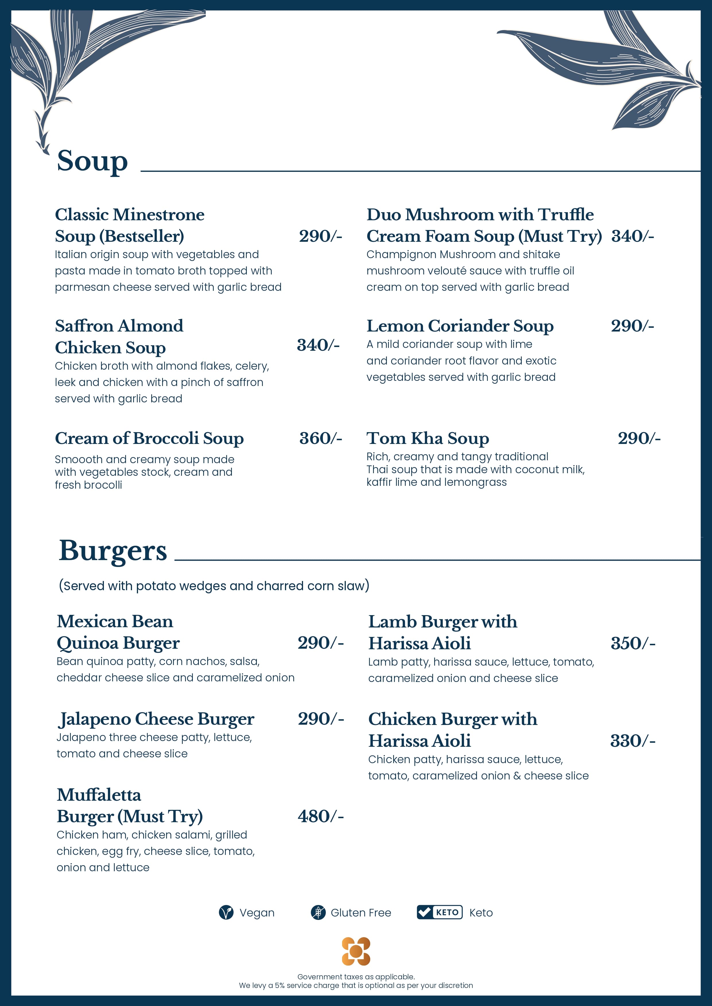 Food Menu page 4