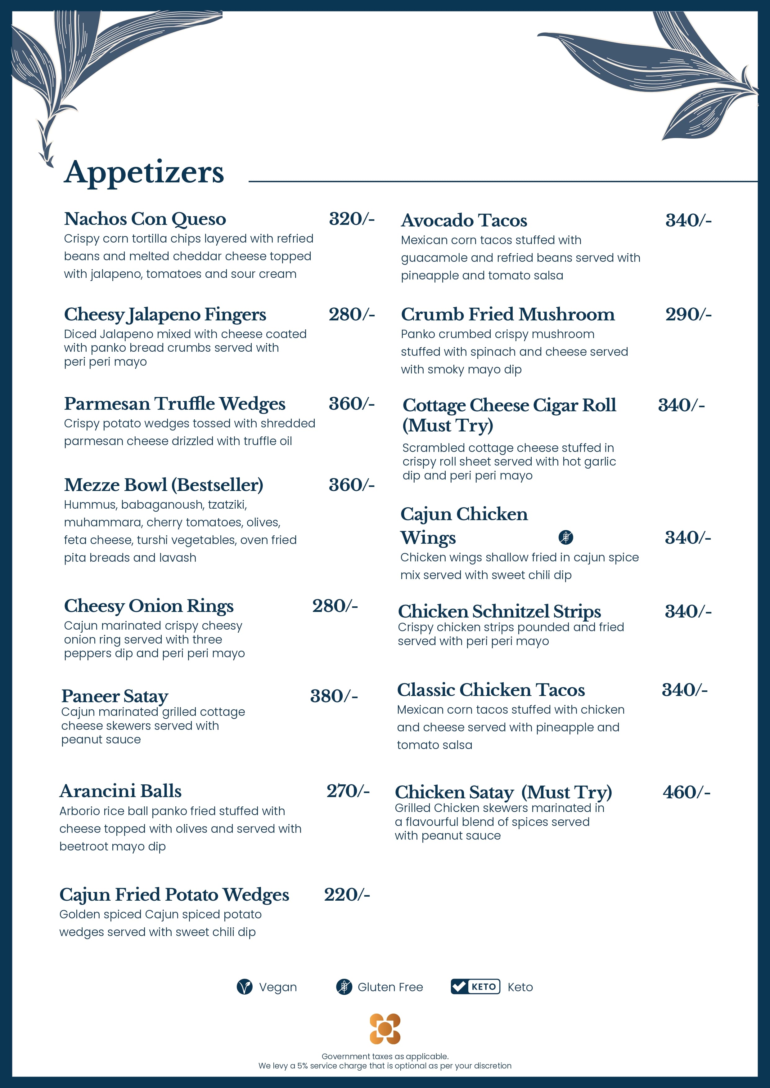 Food Menu page 5