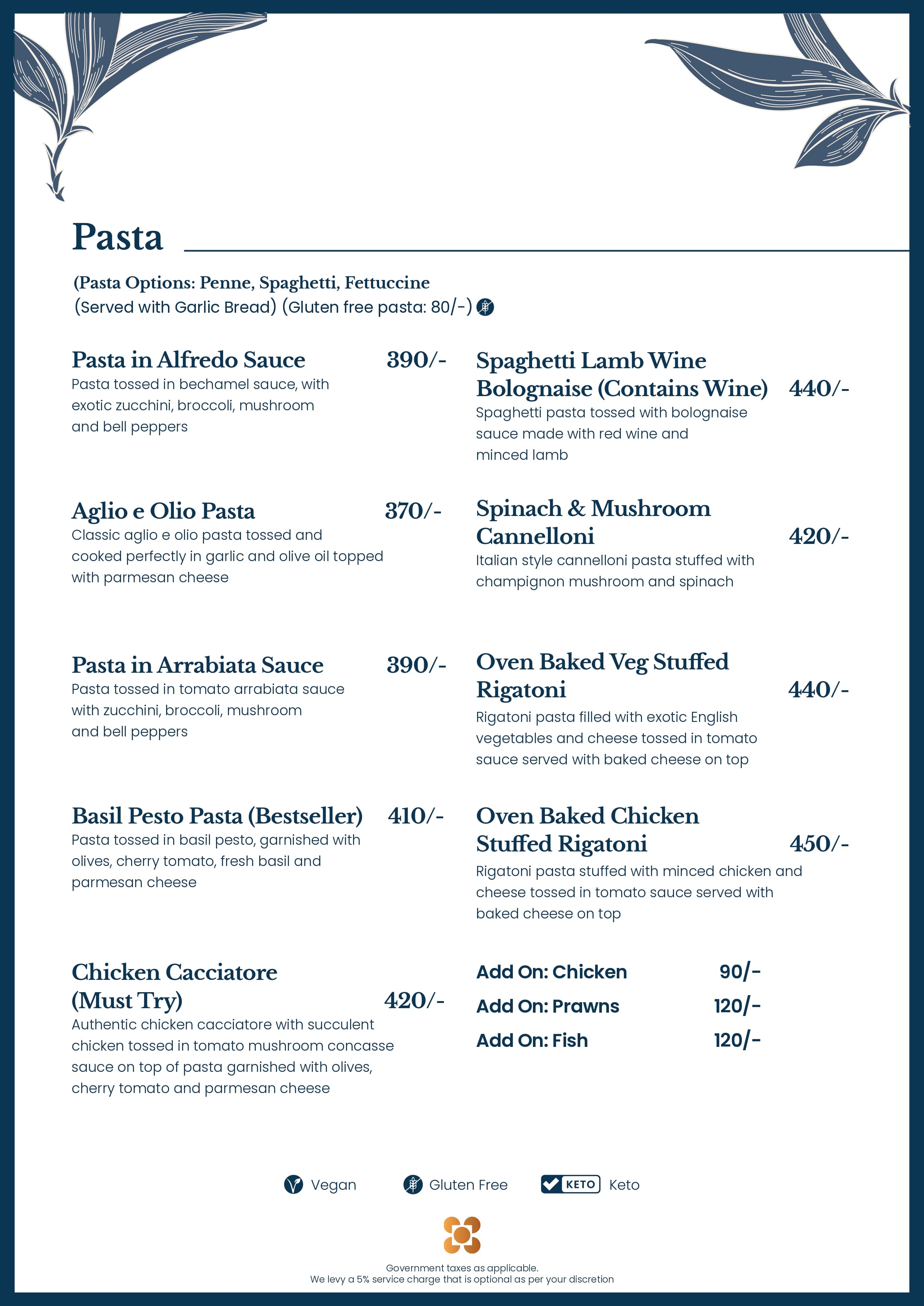 Food Menu page 7