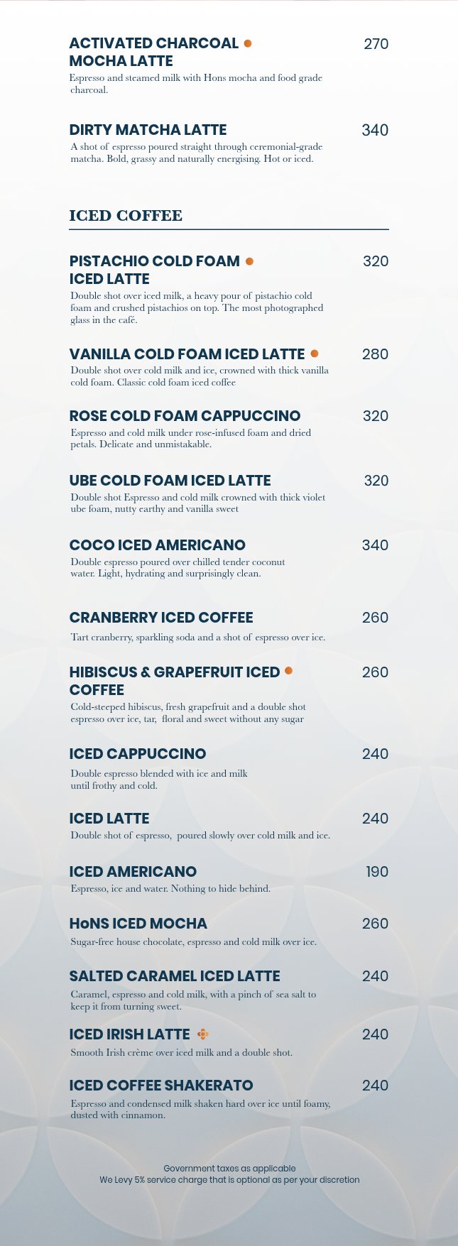Beverage Menu page 3