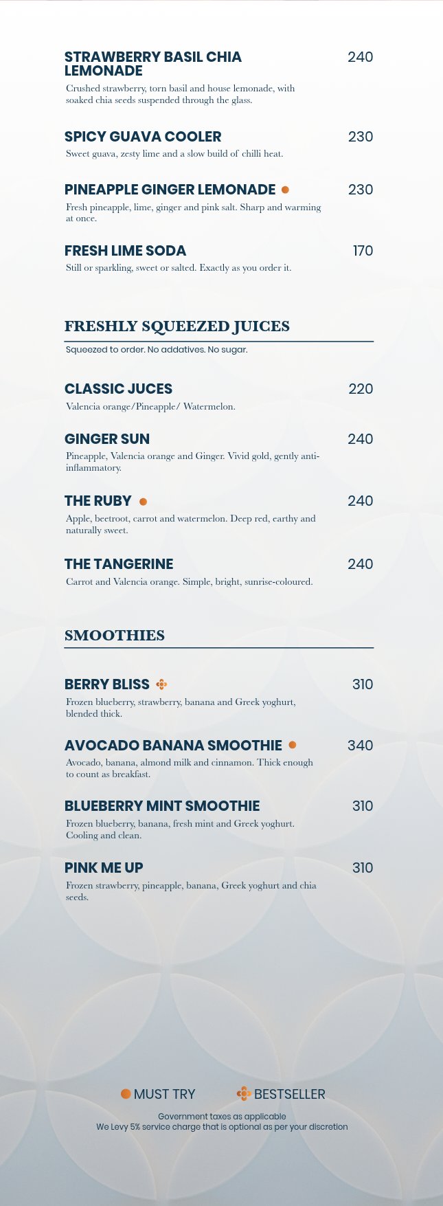 Beverage Menu page 6