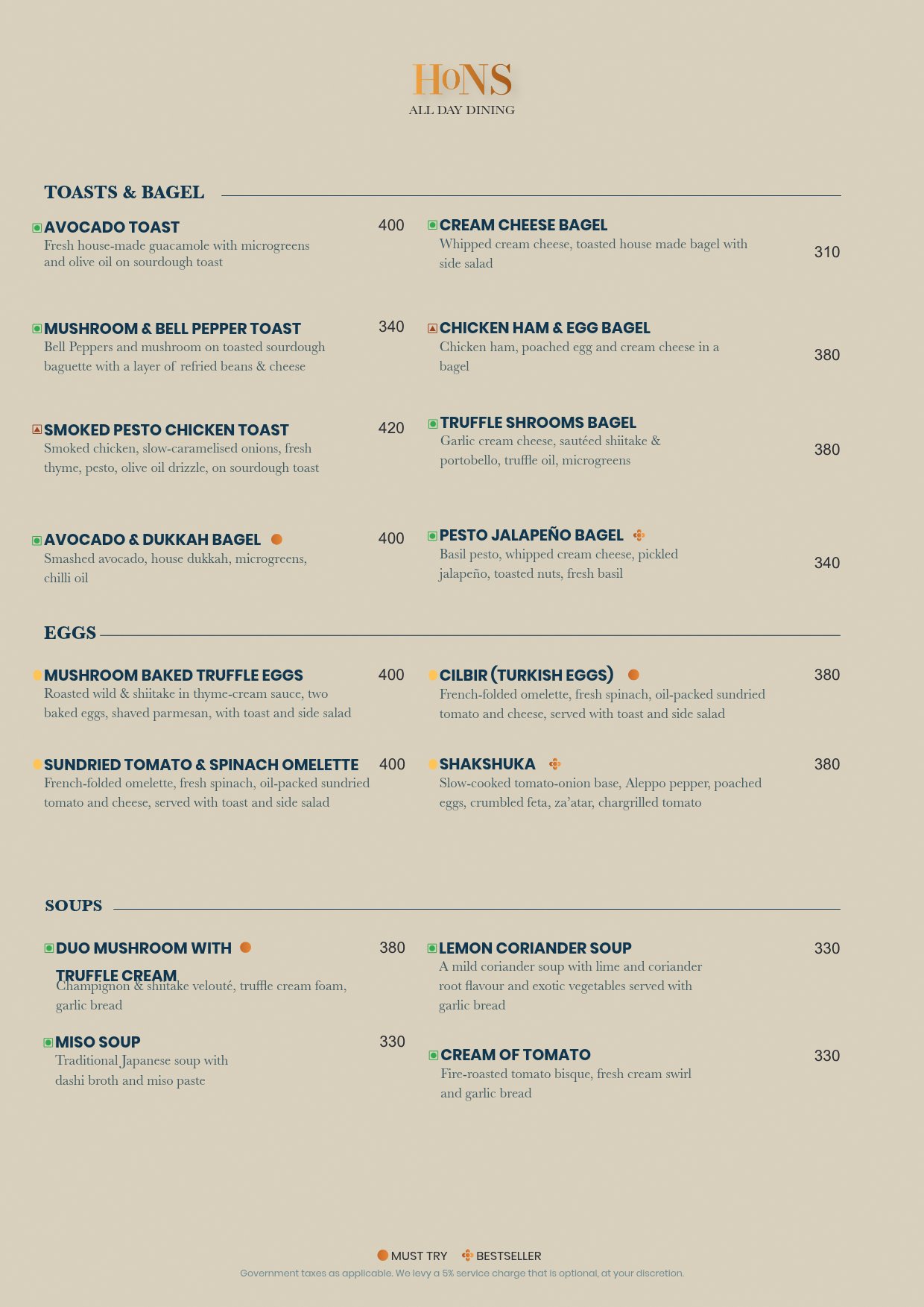 Food Menu page 2