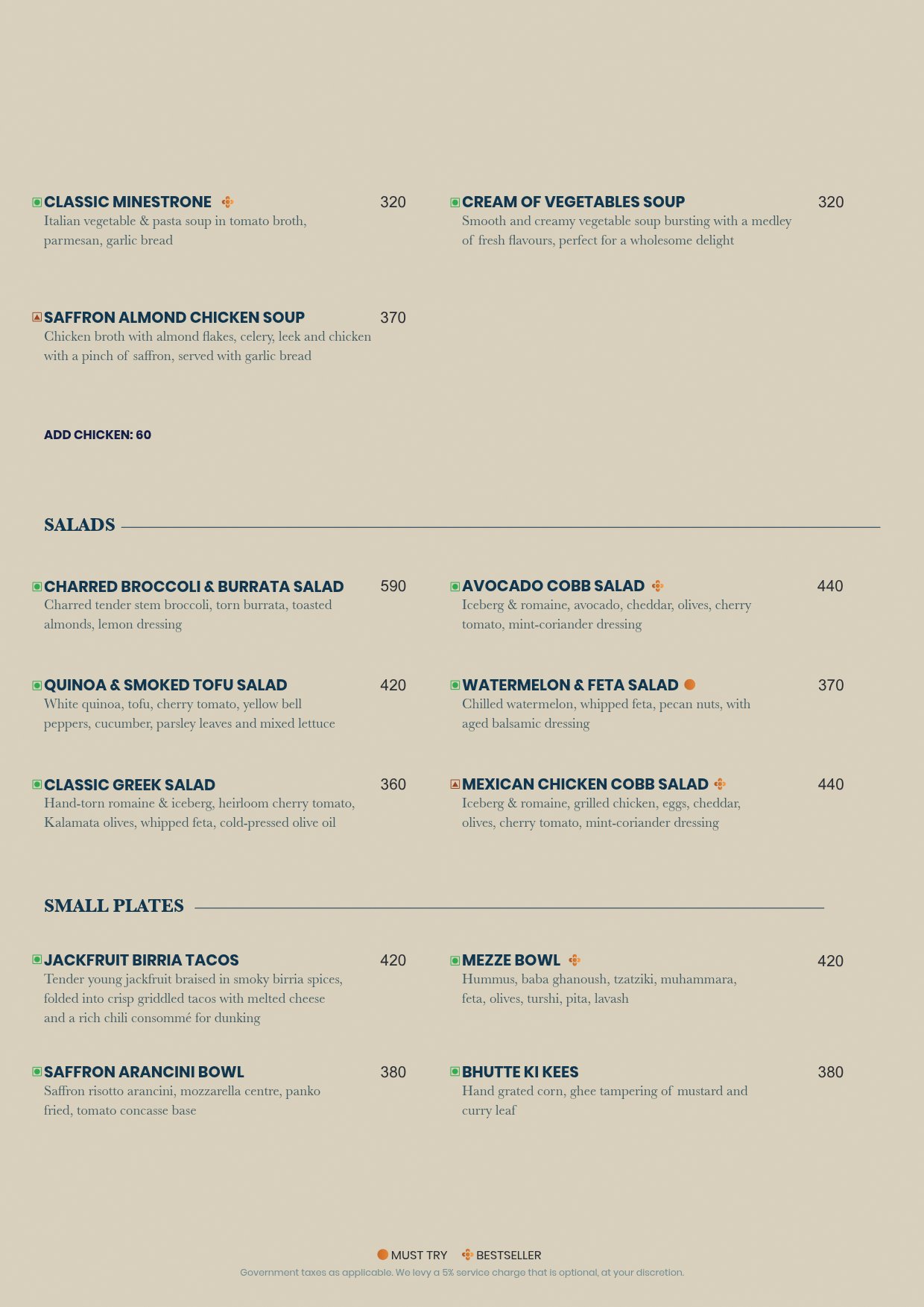 Food Menu page 3