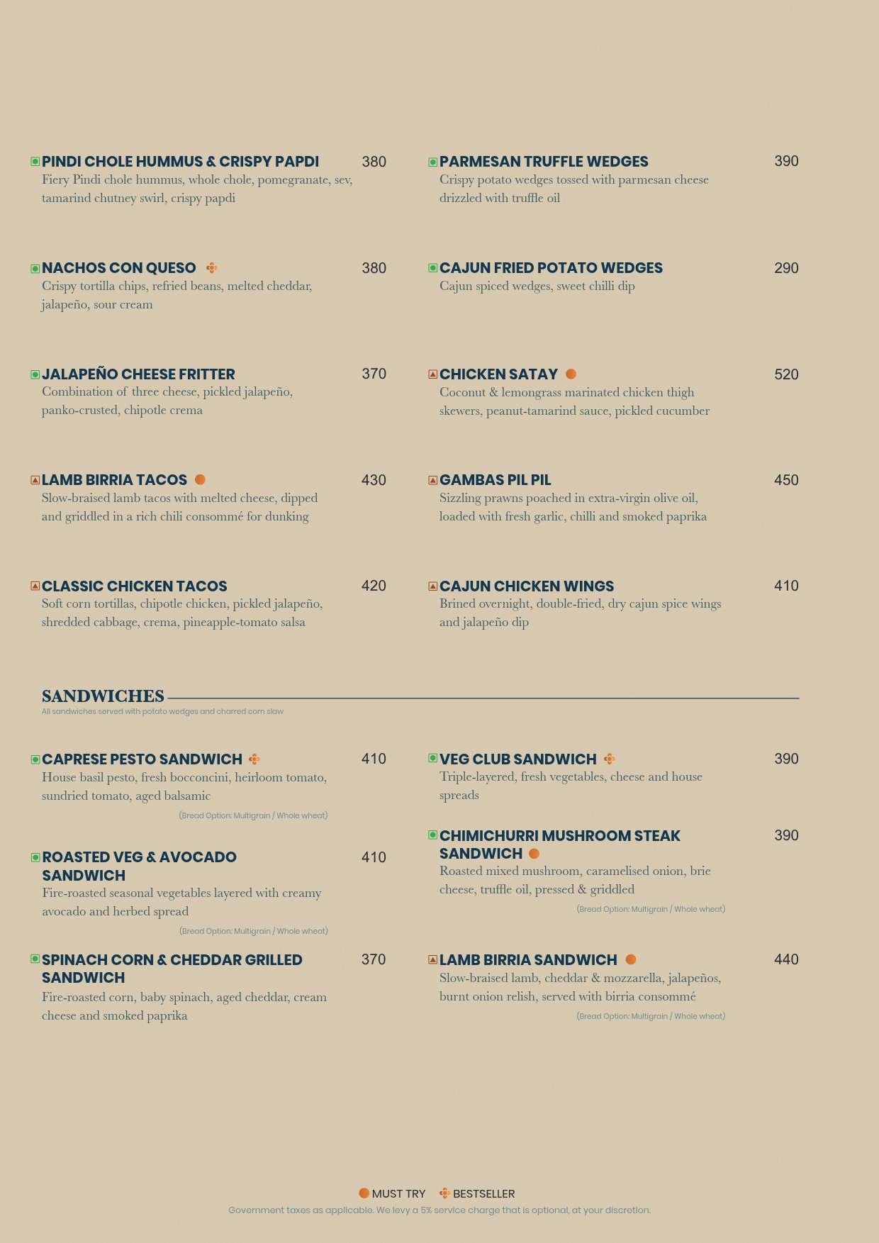 Food Menu page 4