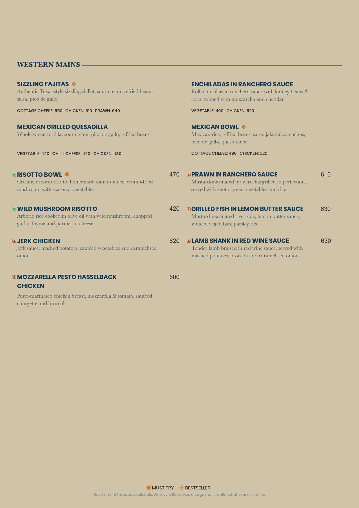 Food Menu page 7