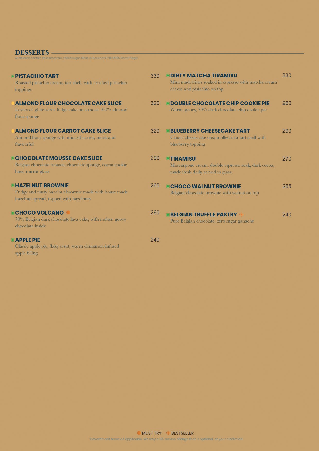 Food Menu page 9