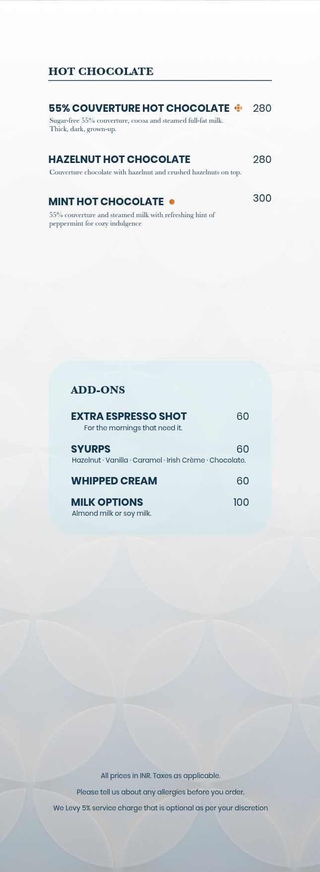 Beverage Menu page 8