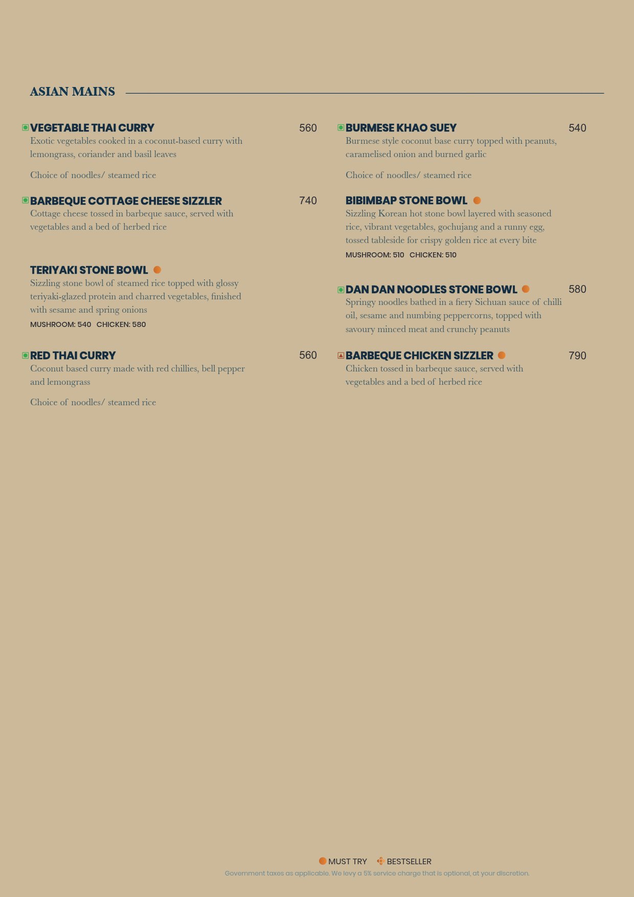 Food Menu page 8