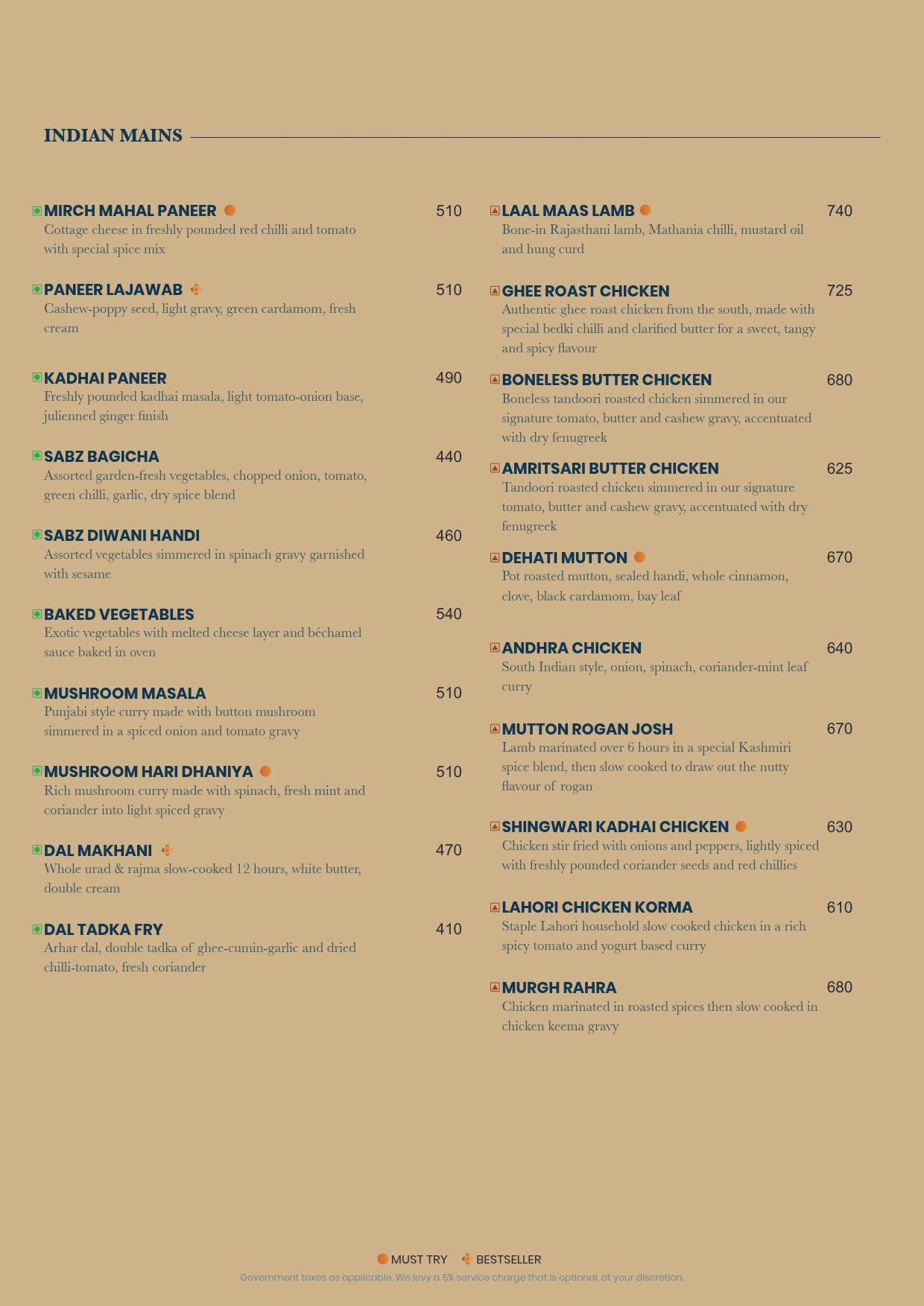 Food Menu page 10
