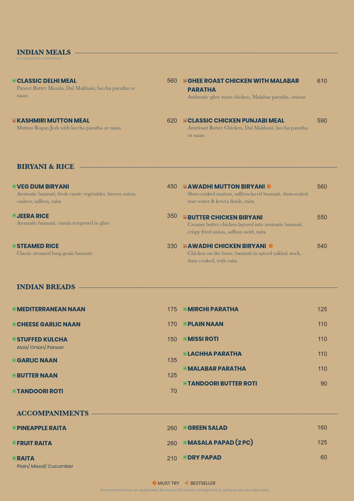 Food Menu page 11