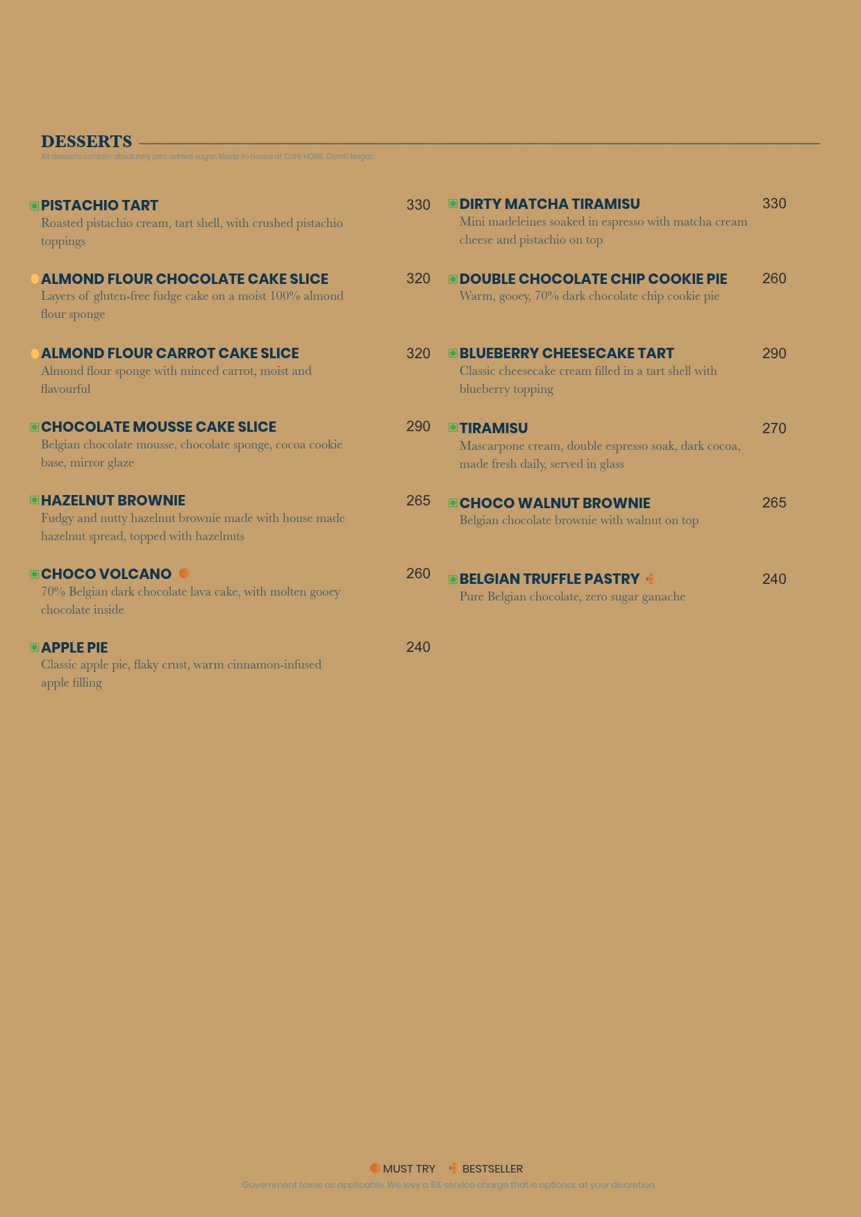 Food Menu page 12