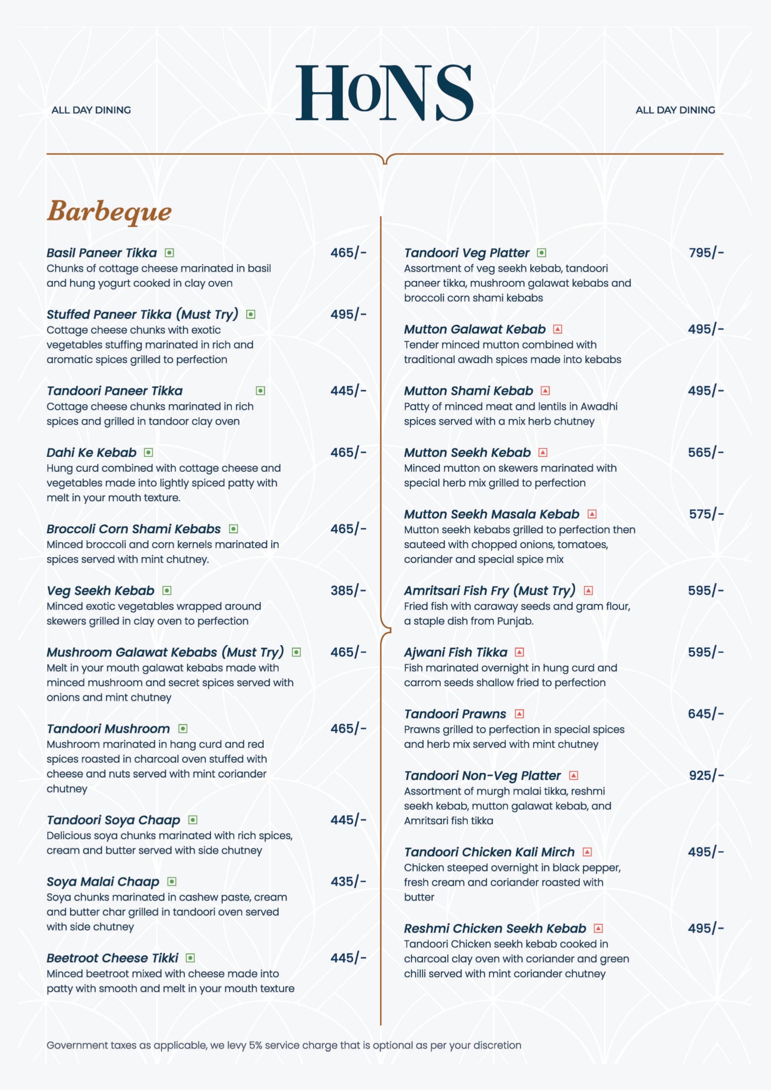 Food Menu page 5