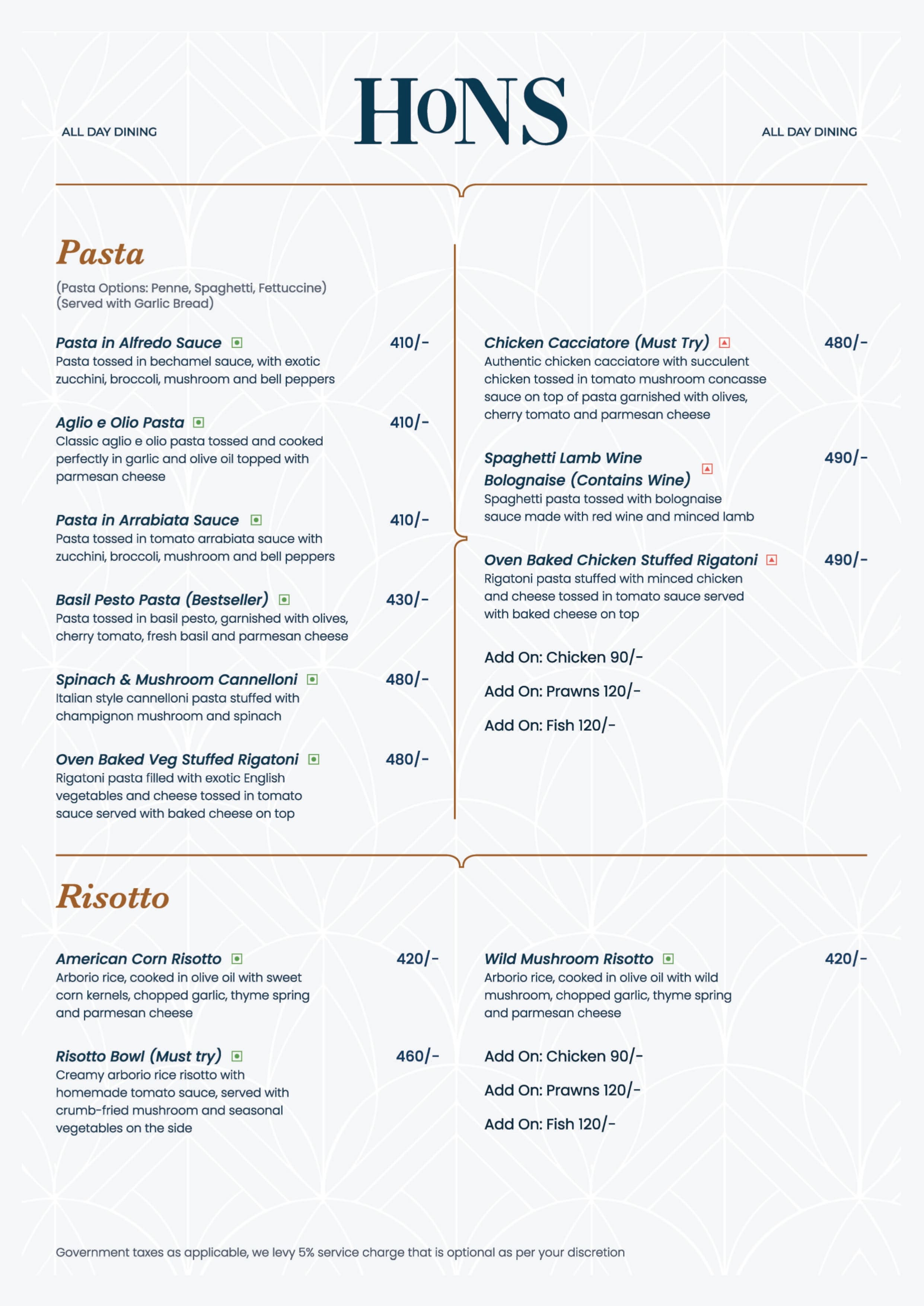Food Menu page 7
