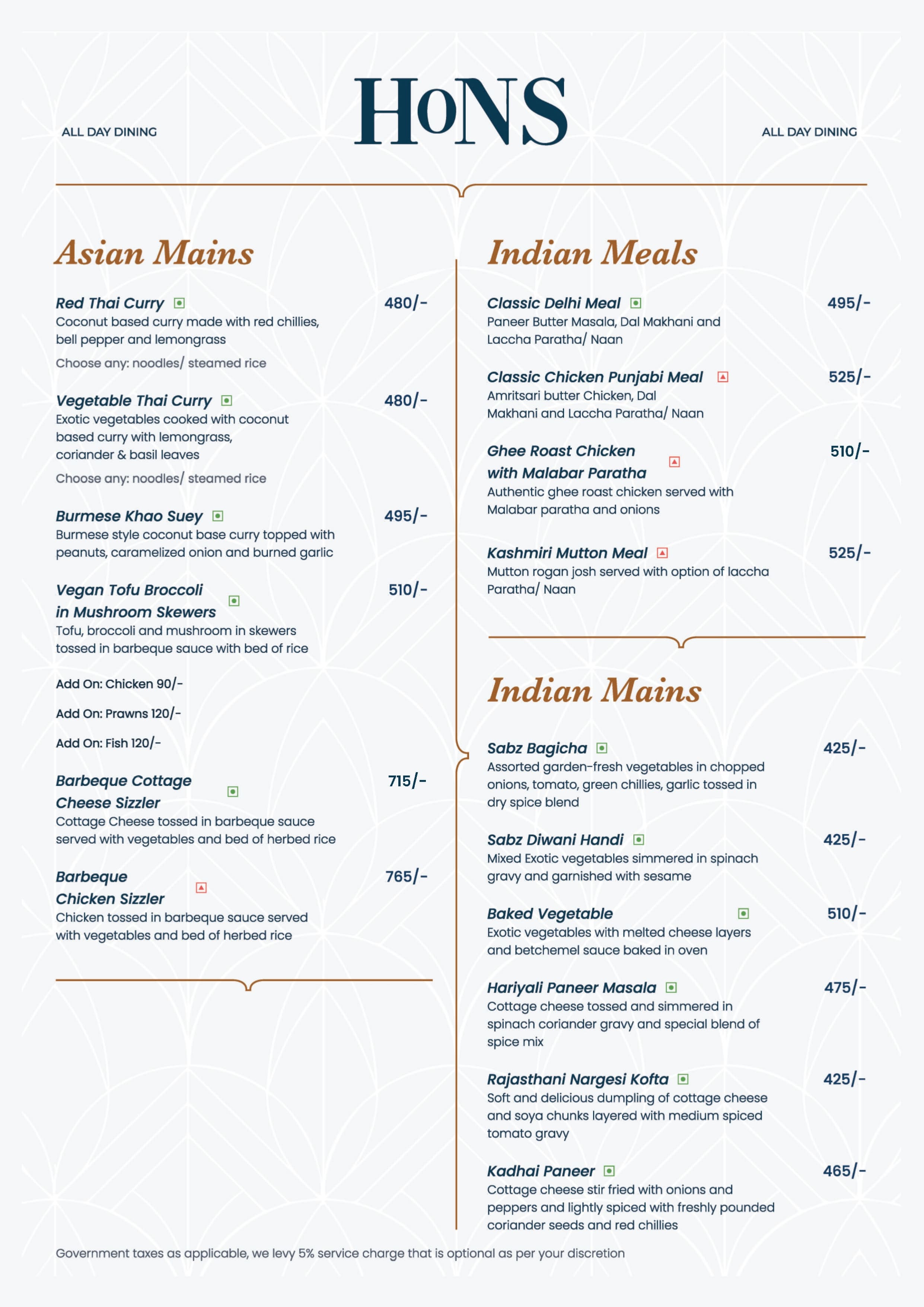 Food Menu page 9