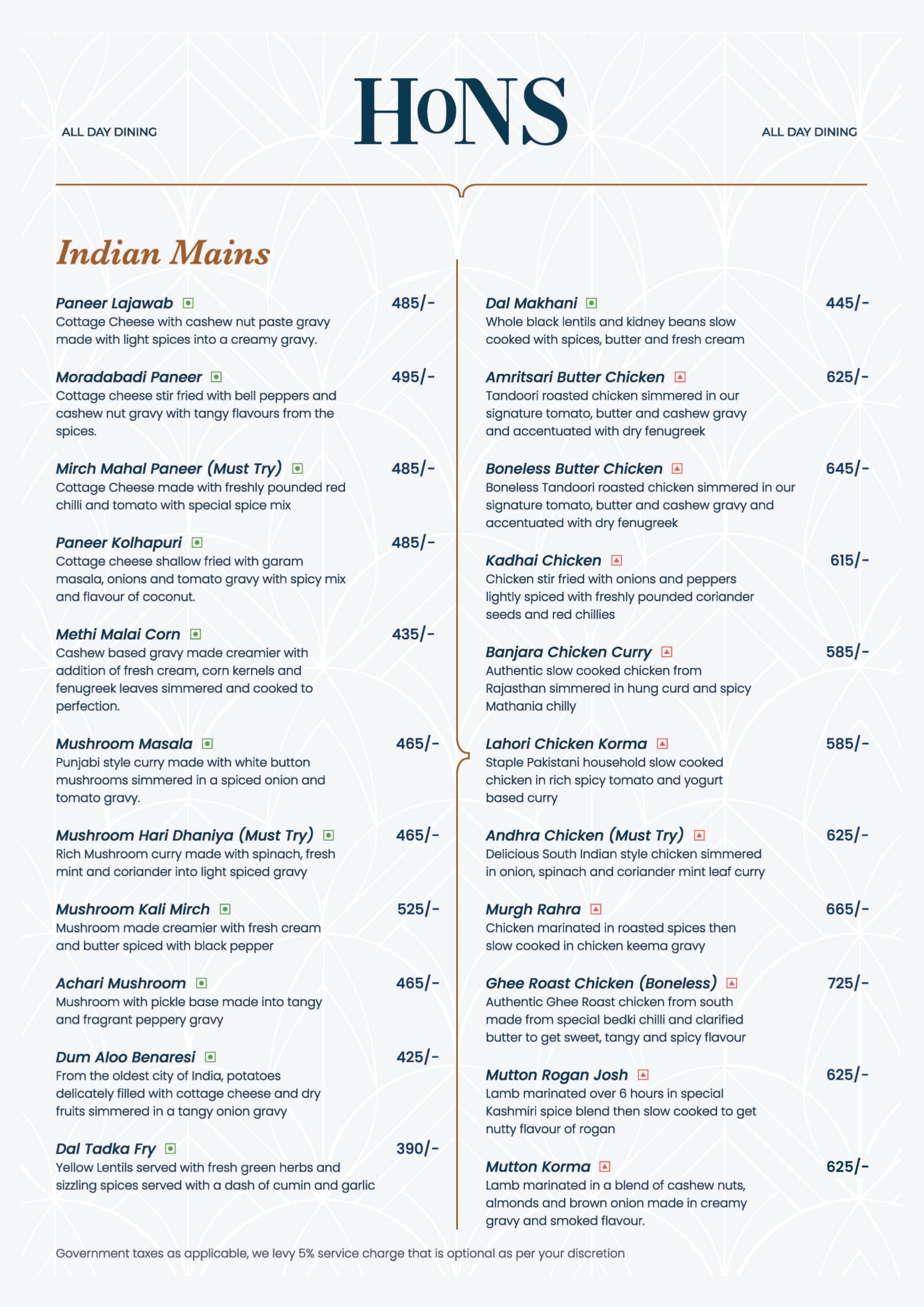 Food Menu page 10