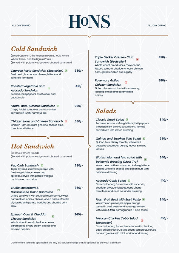 Food Menu page 3