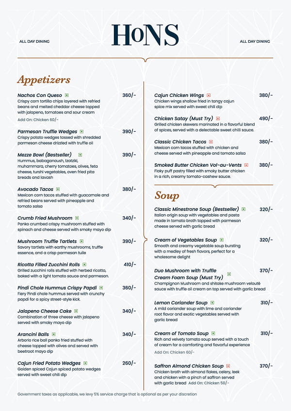 Food Menu page 4