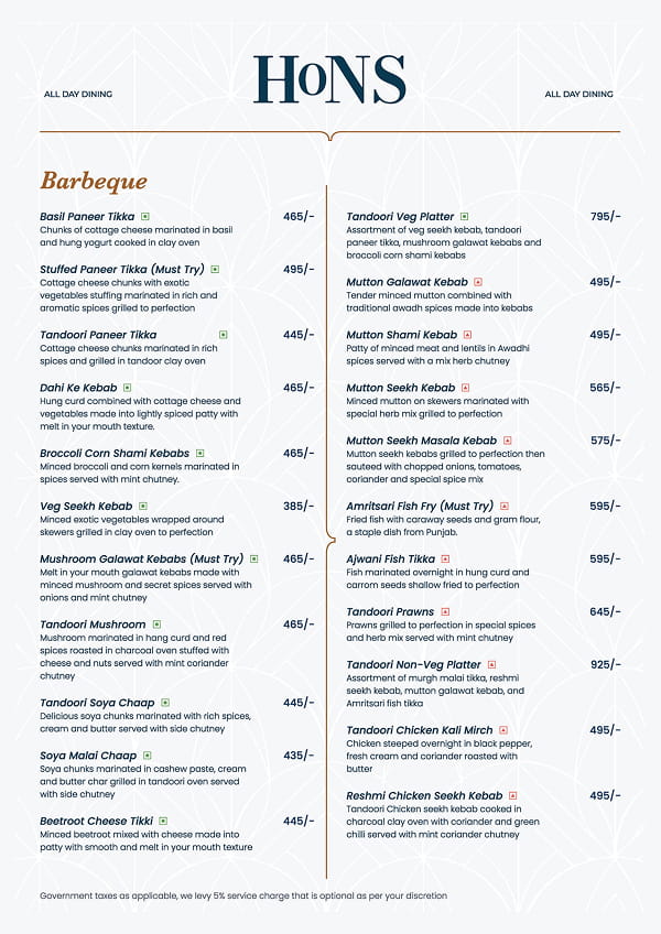 Food Menu page 5