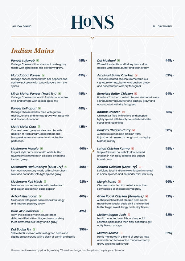 Food Menu page 10