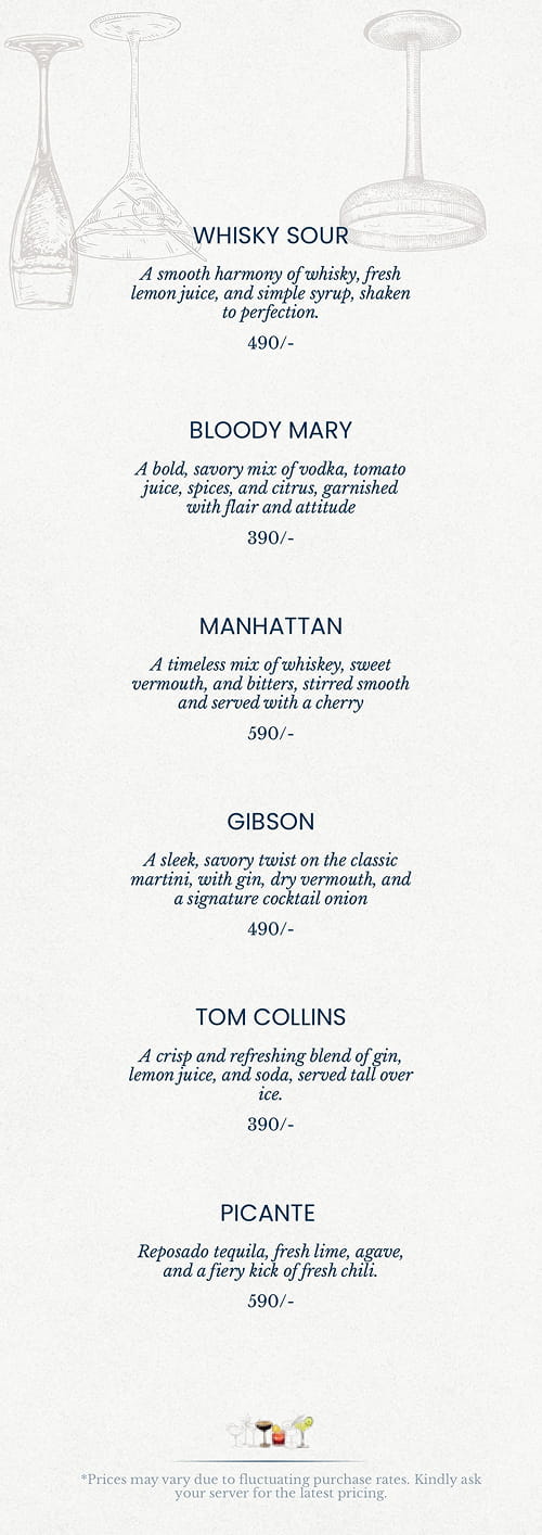 Liquor Menu page 3