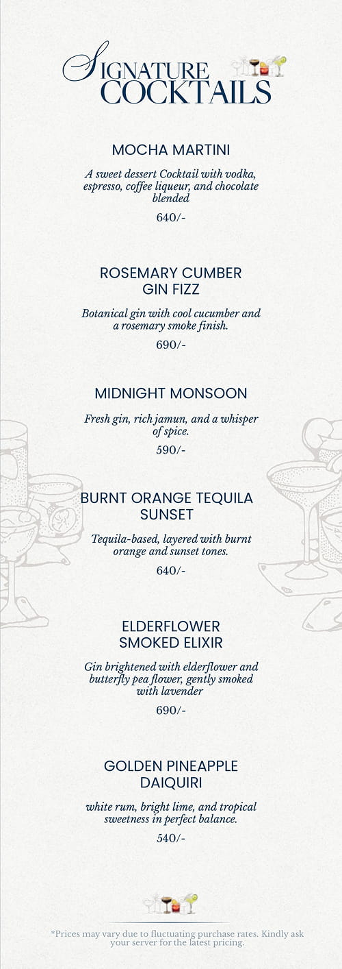 Liquor Menu page 4