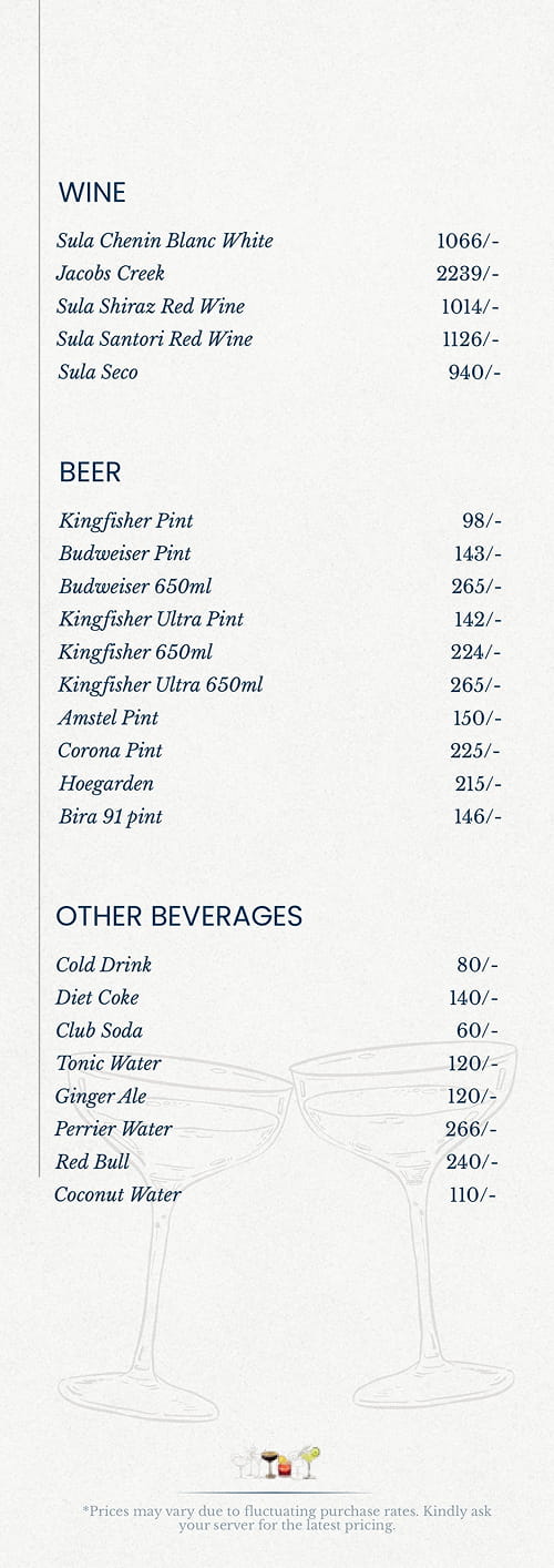 Liquor Menu page 7